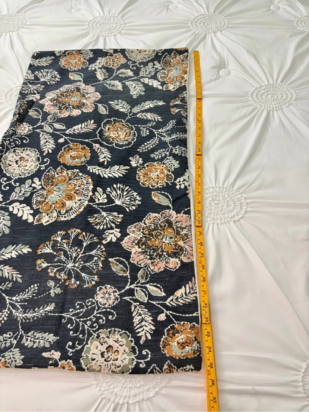 Threshold Navy Blue Bohemian Floral Cotton Blend Rectangular Shams